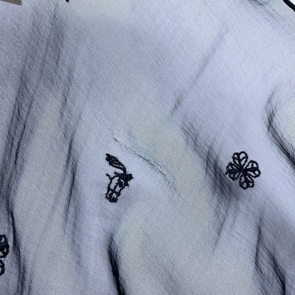 エルメス スカーフ カレ100 マルチチャーム Multicharms 刺繍 シルク HERMES 2024春夏 黒