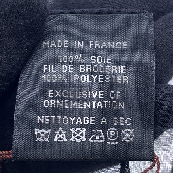 エルメス スカーフ カレ100 マルチチャーム Multicharms 刺繍 シルク HERMES 2024春夏 黒