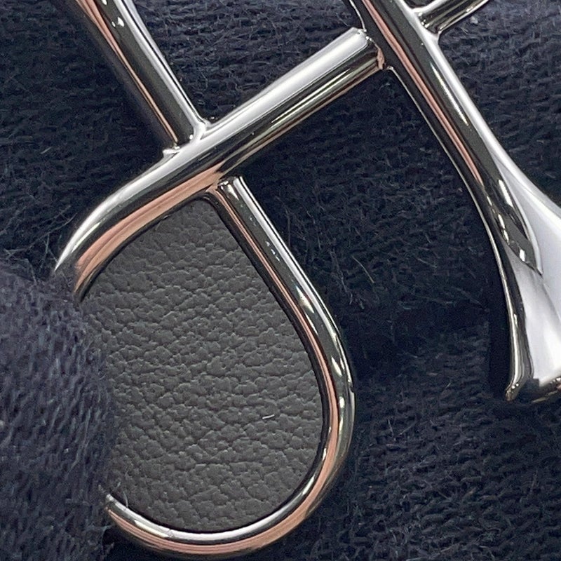 エルメス ピアス コルH グレー/シルバー金具 スイフト HERMES アクセサリー
