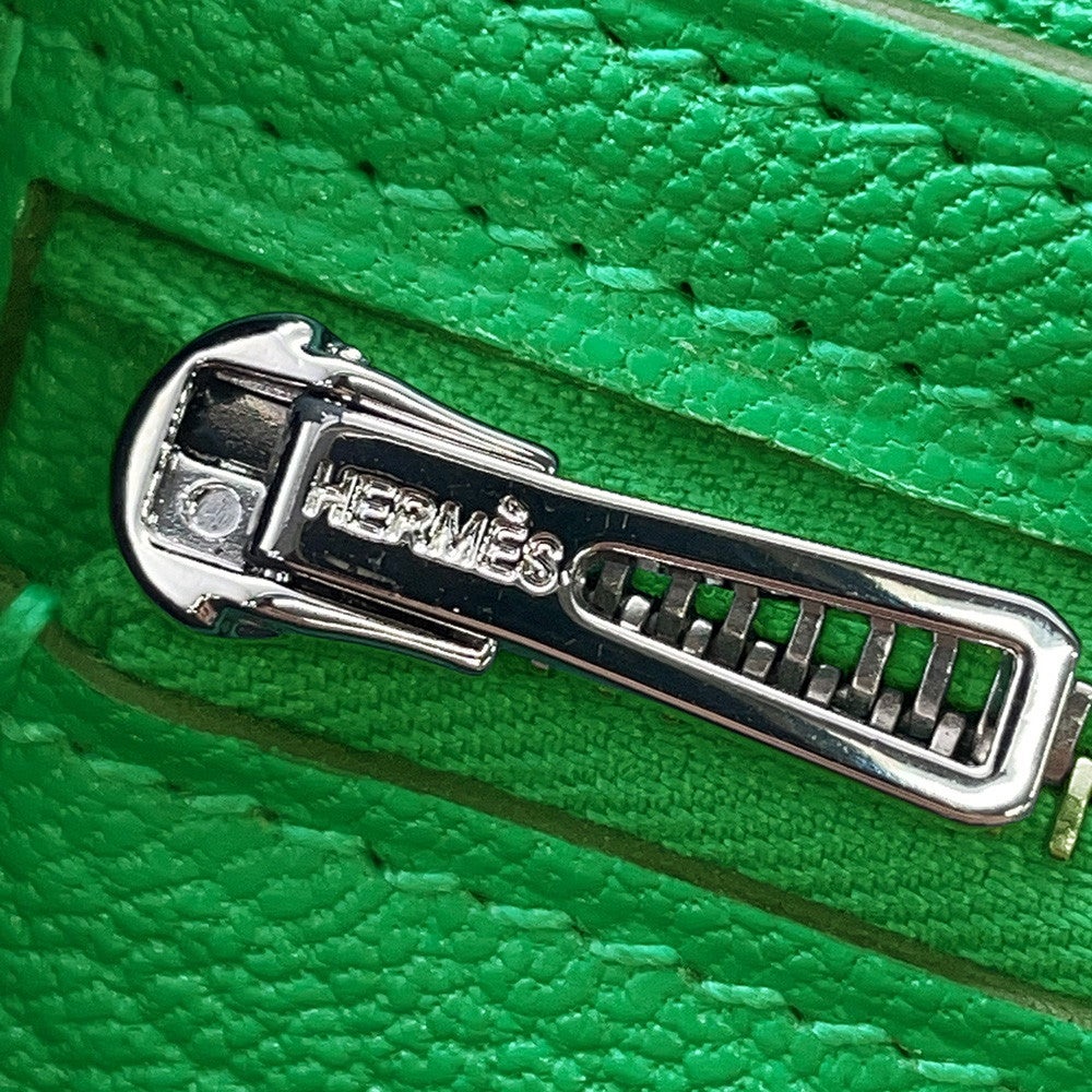 エルメス 長財布 ベアンスフレ マチ有り バンブー/シルバー金具