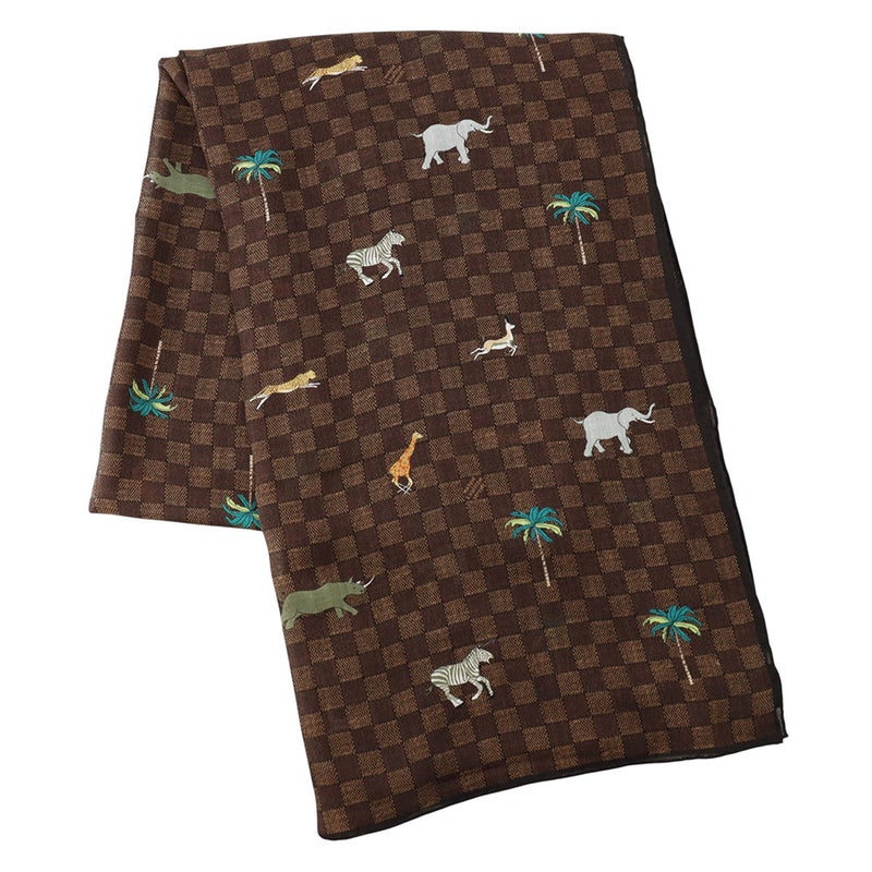 ルイヴィトン ストール LV × ザ･ダージリン リミテッド ストール･ダミエ ウール M98226 LOUIS VUITTON