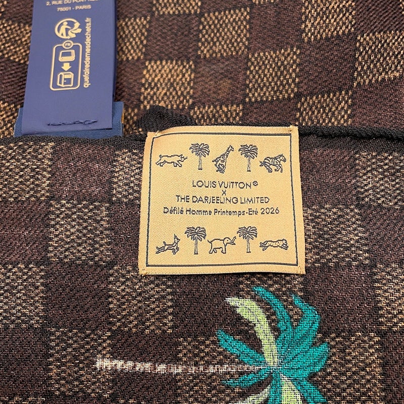 ルイヴィトン ストール LV × ザ･ダージリン リミテッド ストール･ダミエ ウール M98226 LOUIS VUITTON
