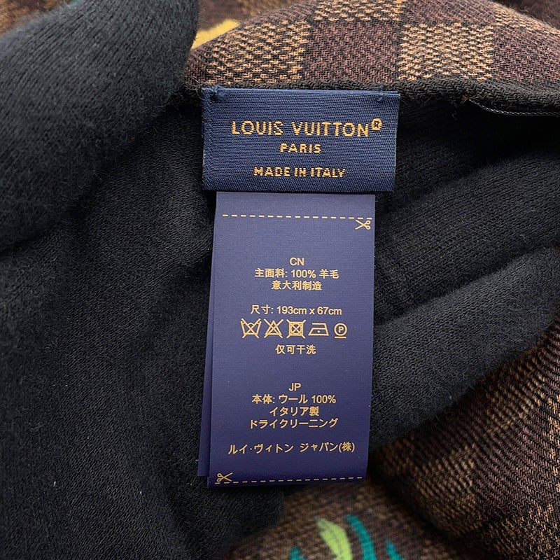 ルイヴィトン ストール LV × ザ･ダージリン リミテッド ストール･ダミエ ウール M98226 LOUIS VUITTON