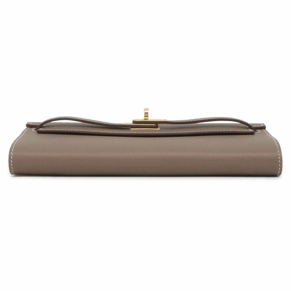 エルメス ケリーウォレット ロング トゥーゴー エトゥープ/ゴールド金具 エバーカラー B刻印