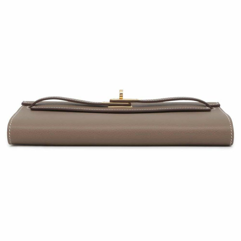 エルメス ケリーウォレット ロング トゥーゴー エトゥープ/ゴールド金具 エバーカラー B刻印