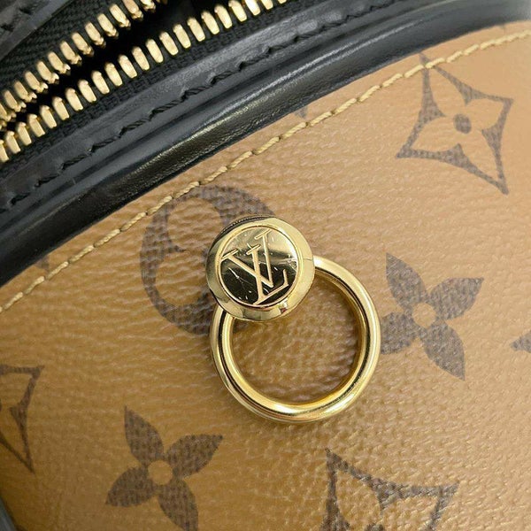 ルイヴィトン ハンドバッグ モノグラム・リバース カンヌ M43986 LOUIS VUITTON バニティバッグ バッグ 2wayショルダー 黒 ブラック