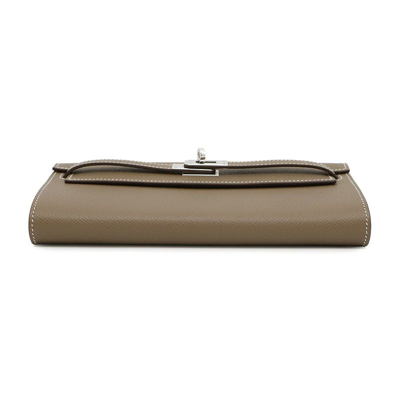 エルメス ケリーウォレット ロング トゥーゴー エトゥープ/シルバー金具 エプソン B刻印 財布