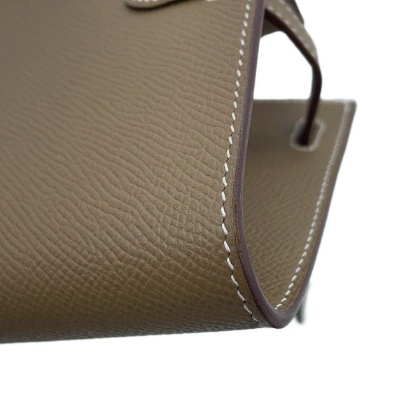 エルメス ケリーウォレット ロング トゥーゴー エトゥープ/シルバー金具 エプソン B刻印 財布
