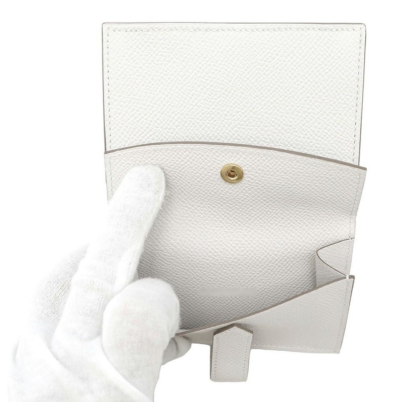 エルメス カードケース ベアン ミニ 小銭入れ付き グリスペール/ゴールド金具 エプソン B刻印 HERMES 名刺入れ コインケース