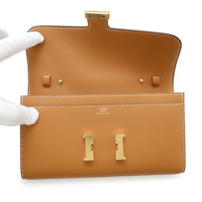 エルメス 長財布 コンスタンス トゥーゴー ロング トフィー/ゴールド金具 エプソン K刻印 財布