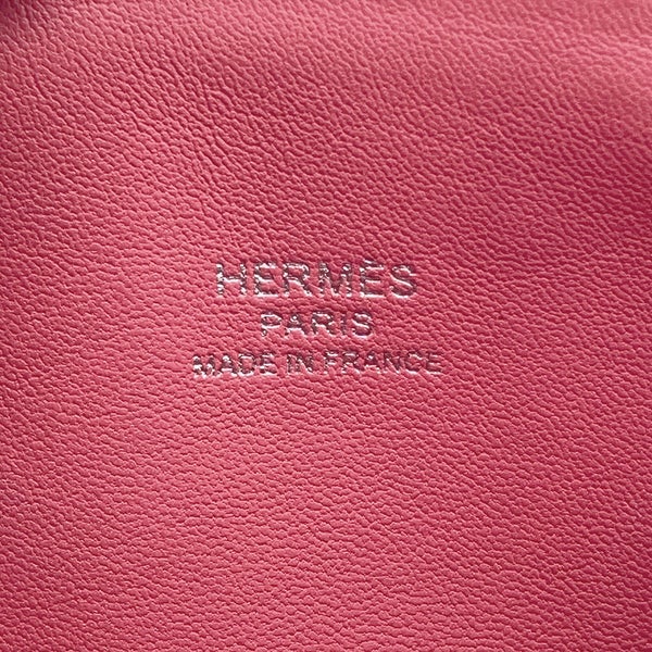 エルメス ボリード1923 ミニ ローズアザレ/シルバー金具 シェブルミゾル A刻印 HERMES ２wayショルダー