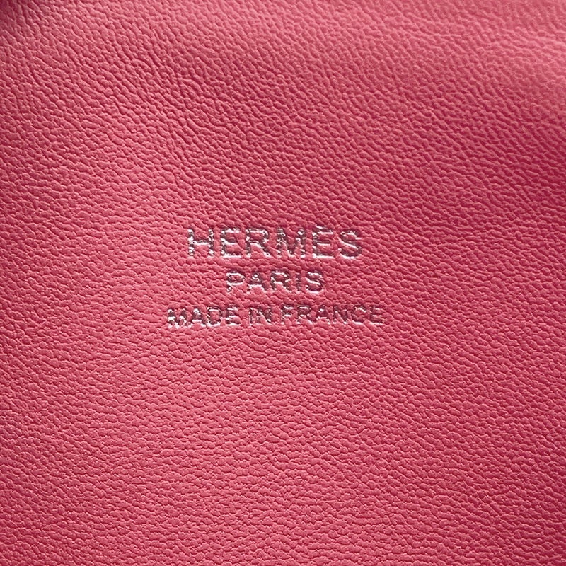 エルメス ボリード1923 ミニ ローズアザレ/シルバー金具 シェブルミゾル A刻印 HERMES ２wayショルダー
