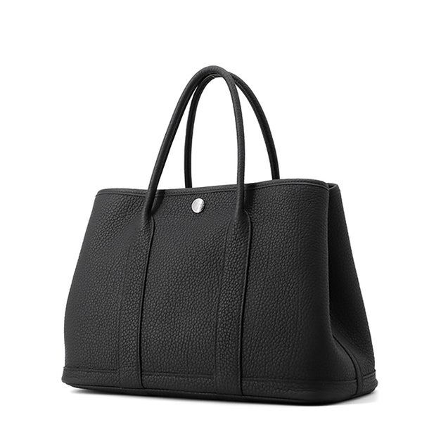 エルメス トートバッグ ガーデンパーティTPM ブラック/シルバー金具 トゴ G刻印 黒