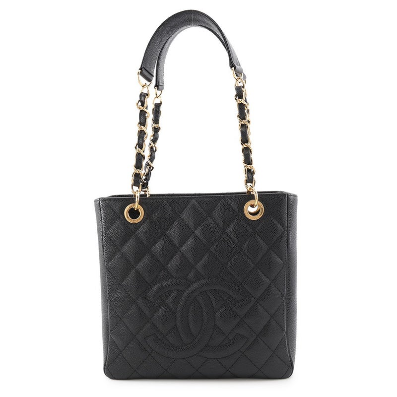 シャネル トートバッグ マトラッセ ココマーク PST A50994 CHANEL 黒