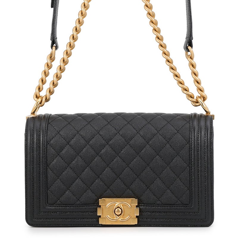 シャネル チェーンショルダーバッグ ボーイシャネル ココマーク A67086 CHANEL バッグ 黒