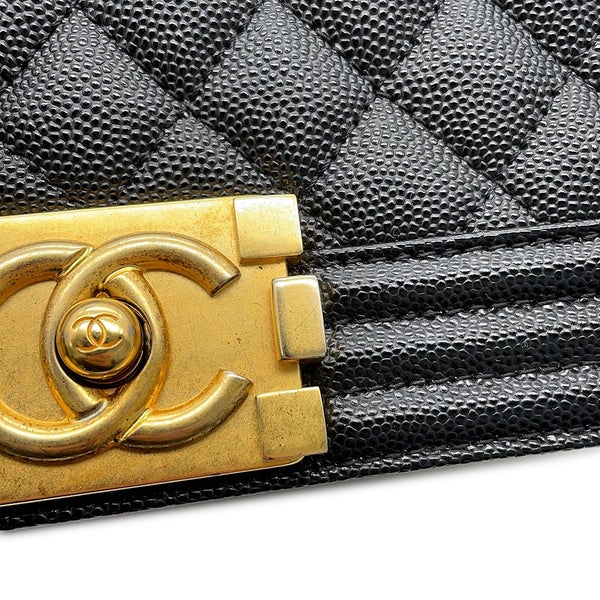 シャネル チェーンショルダーバッグ ボーイシャネル ココマーク A67086 CHANEL バッグ 黒
