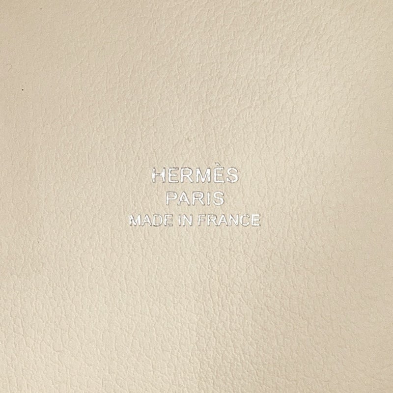 エルメス ピコタンロック マイクロ ナタ/シルバー金具 オーストリッチ G刻印 HERMES