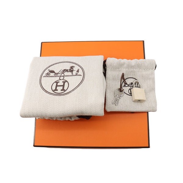 エルメス ピコタンロック マイクロ ナタ/シルバー金具 オーストリッチ G刻印 HERMES