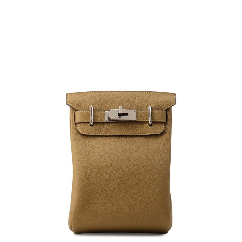 エルメス ボディバッグ ケリー アッカドPM デュンヌ/シルバー金具 トゴ G刻印 HERMES メンズ