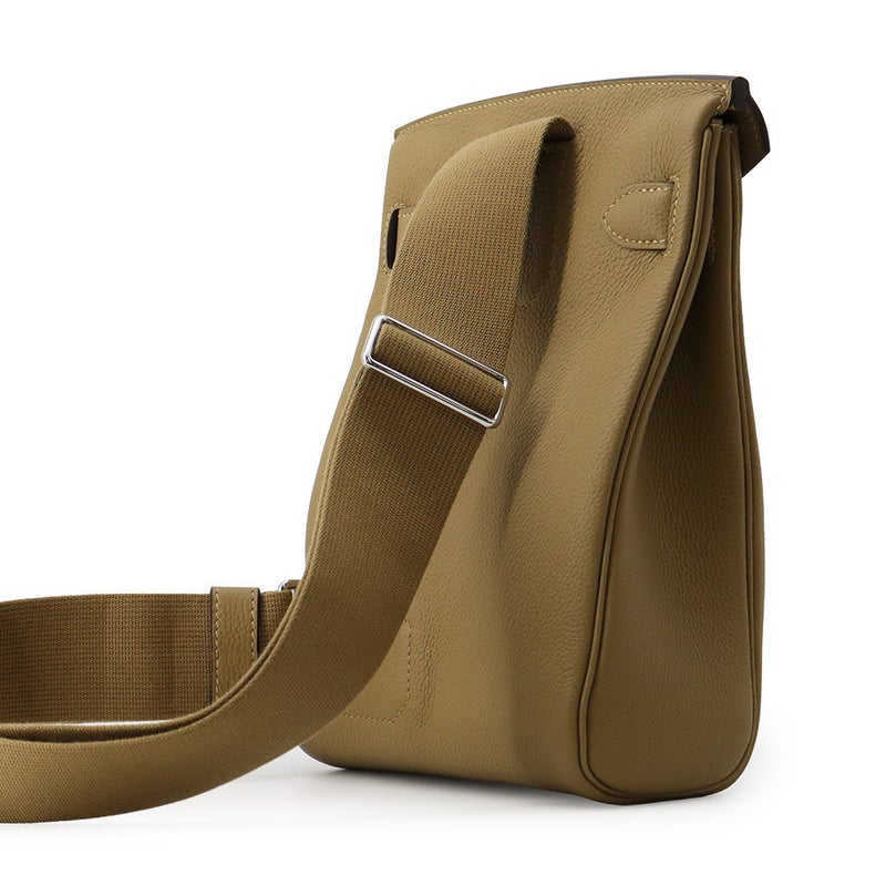 エルメス ボディバッグ ケリー アッカドPM デュンヌ/シルバー金具 トゴ G刻印 HERMES メンズ