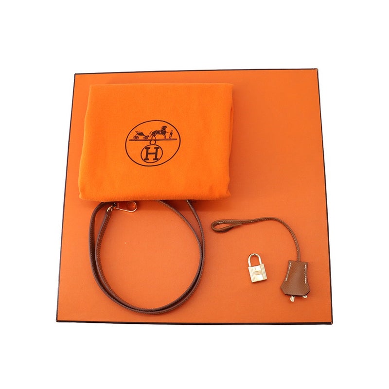 エルメス ハンドバッグ ケリー32 外縫い ゴールド/ゴールド金具 エプソン □F刻印 HERMES Kelly 2wayバッグ