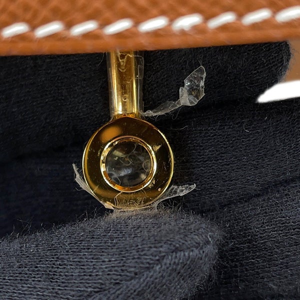 エルメス ハンドバッグ ケリー28 外縫い ゴールド/ゴールド金具 エプソン G刻印 HERMES Kelly 2wayバッグ