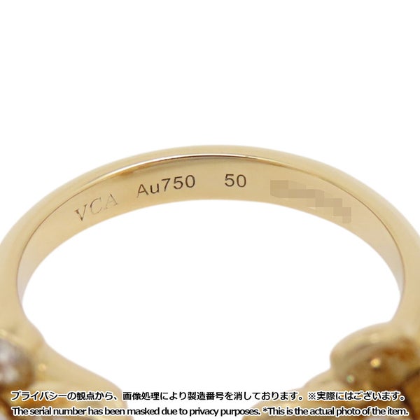 ヴァンクリ リング フリヴォル アントレ レ ドア リング ダイヤ 28P 計0.37ct K18YG サイズ50 VCARP3W500 指輪