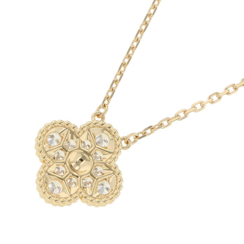 ヴァンクリ ネックレス ヴィンテージ アルハンブラ ペンダント ダイヤ 12P 計0.48ct K18PGピンクゴールド VCARA45300