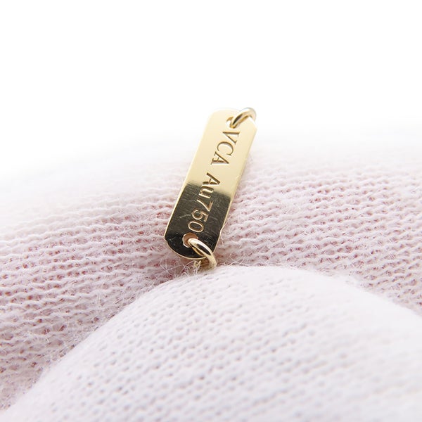 ヴァンクリ ネックレス ヴィンテージ アルハンブラ ペンダント ダイヤ 12P 計0.48ct K18PGピンクゴールド VCARA45300