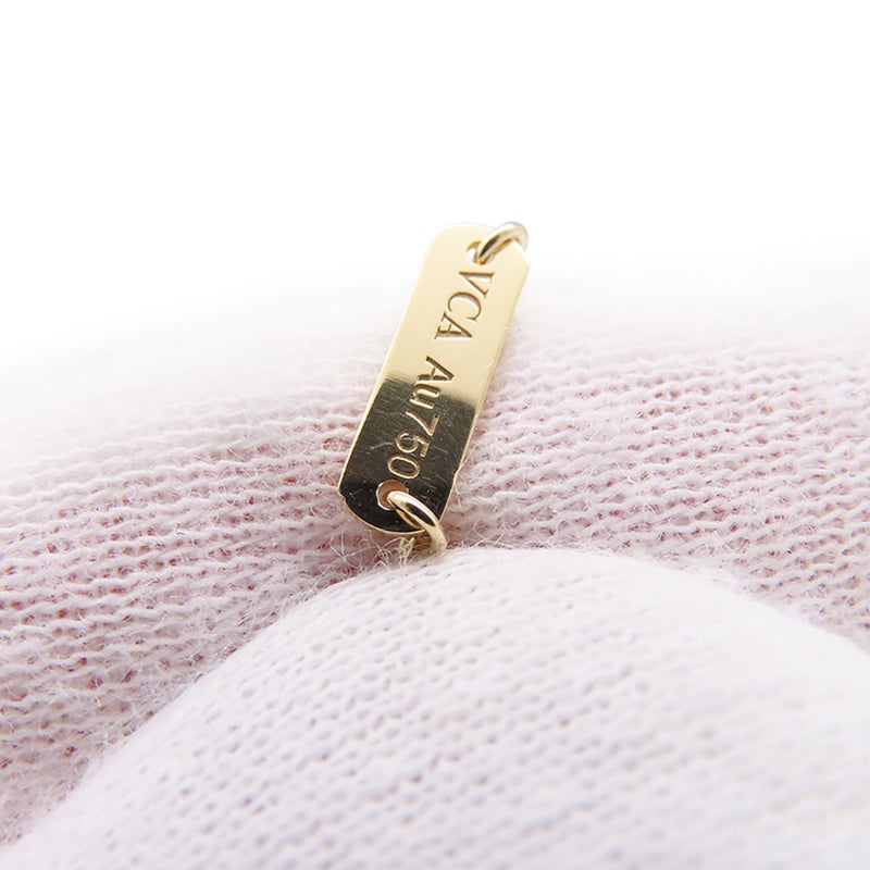ヴァンクリ ネックレス ヴィンテージ アルハンブラ ペンダント ダイヤ 12P 計0.48ct K18PGピンクゴールド VCARA45300