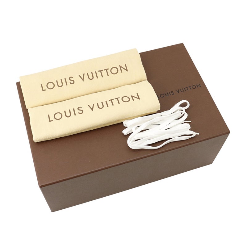 ルイヴィトン スニーカー モノグラム レザー/キャンバス メンズサイズ5 LOUIS VUITTON 靴 黒 白