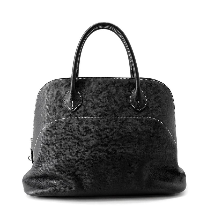 エルメス ボリード リラックス 35 ブラック/シルバー金具 エプソンスープル X刻印 HERMES 黒