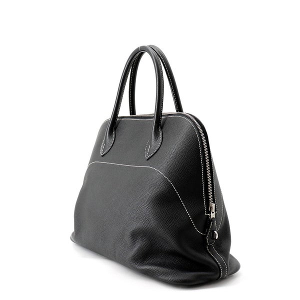 エルメス ボリード リラックス 35 ブラック/シルバー金具 エプソンスープル X刻印 HERMES 黒