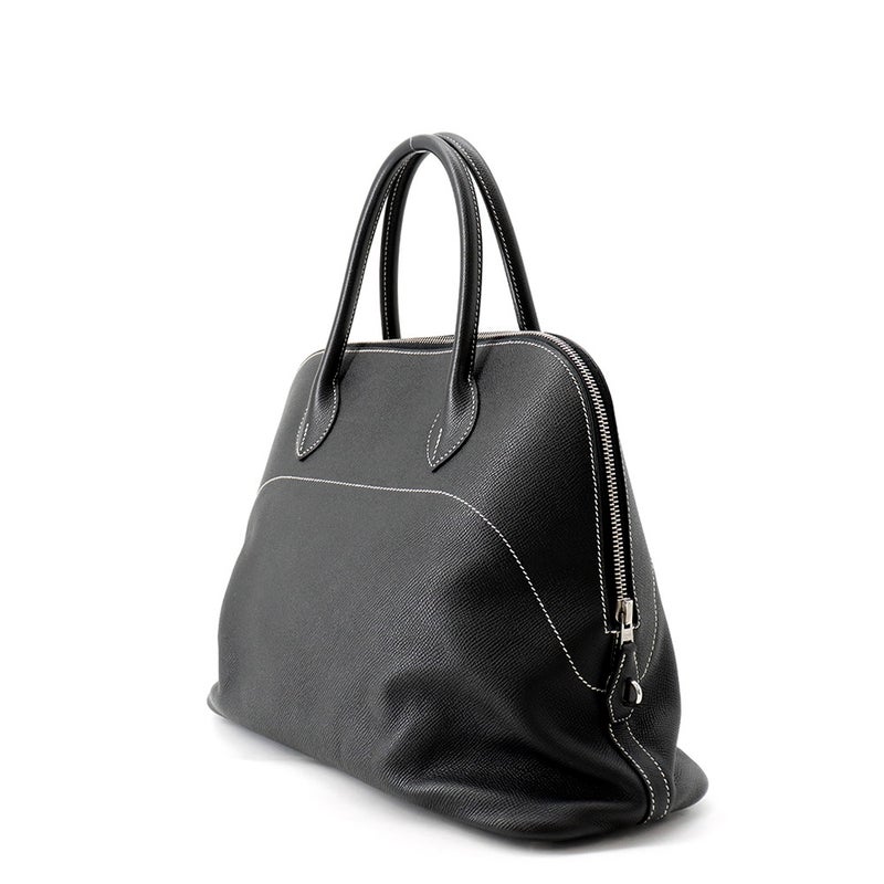 エルメス ボリード リラックス 35 ブラック/シルバー金具 エプソンスープル X刻印 HERMES 黒