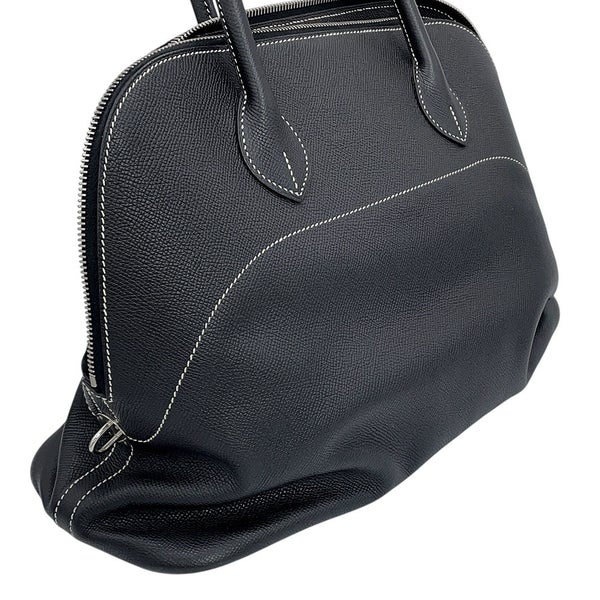エルメス ボリード リラックス 35 ブラック/シルバー金具 エプソンスープル X刻印 HERMES 黒