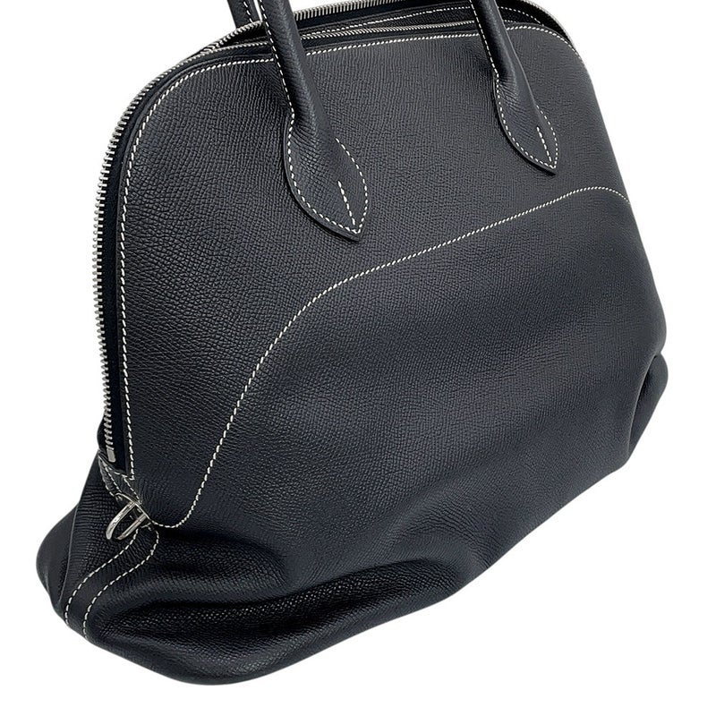 エルメス ボリード リラックス 35 ブラック/シルバー金具 エプソンスープル X刻印 HERMES 黒