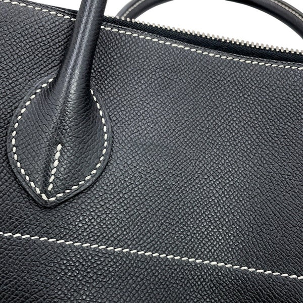 エルメス ボリード リラックス 35 ブラック/シルバー金具 エプソンスープル X刻印 HERMES 黒