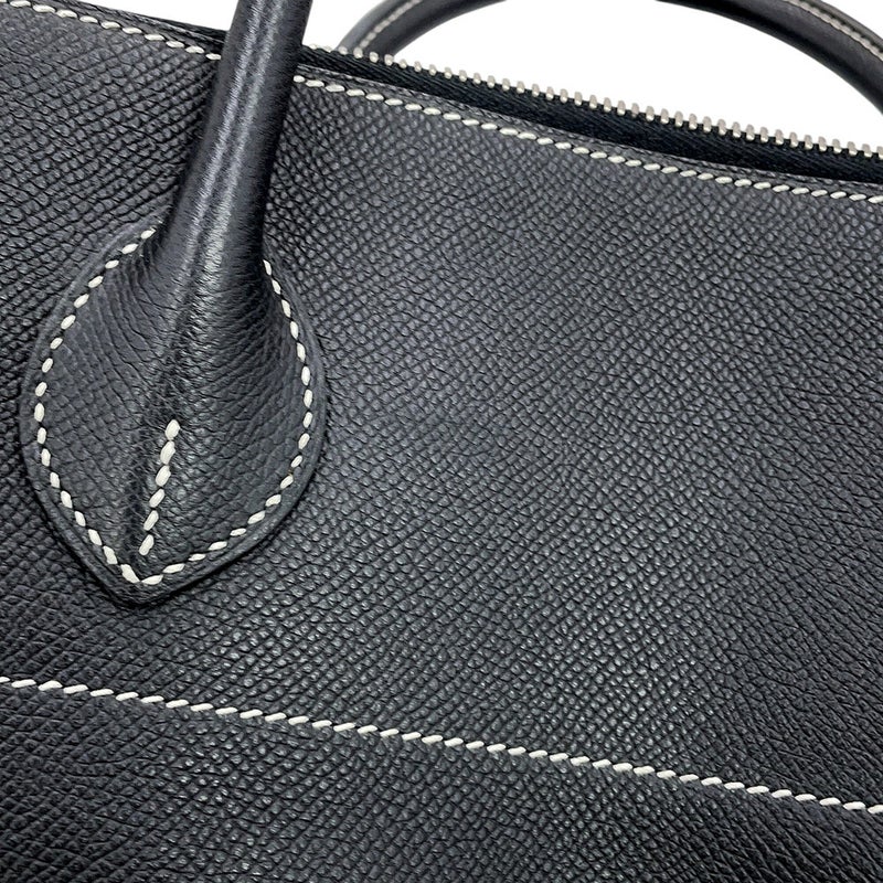 エルメス ボリード リラックス 35 ブラック/シルバー金具 エプソンスープル X刻印 HERMES 黒