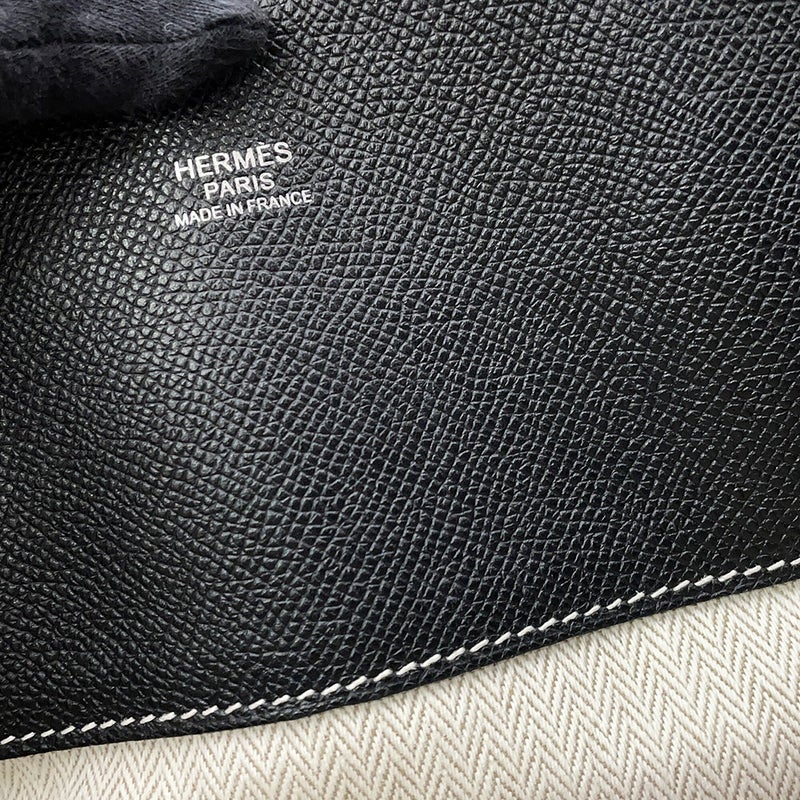 エルメス ボリード リラックス 35 ブラック/シルバー金具 エプソンスープル X刻印 HERMES 黒