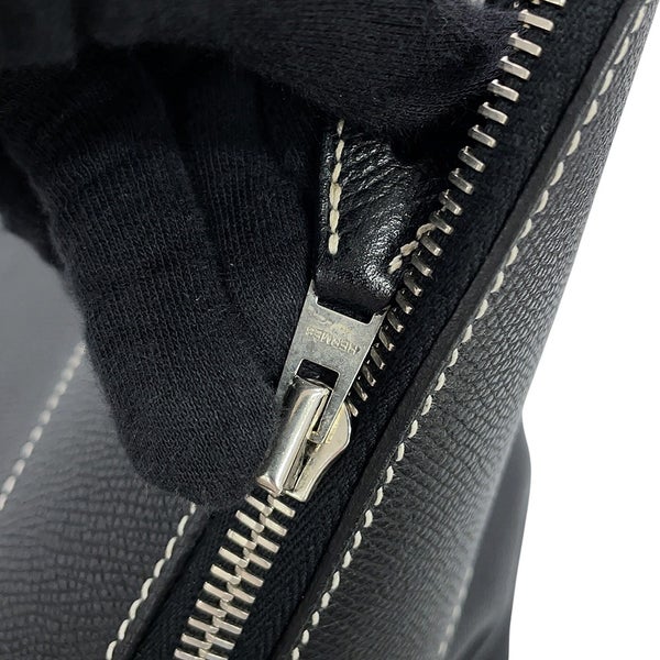 エルメス ボリード リラックス 35 ブラック/シルバー金具 エプソンスープル X刻印 HERMES 黒