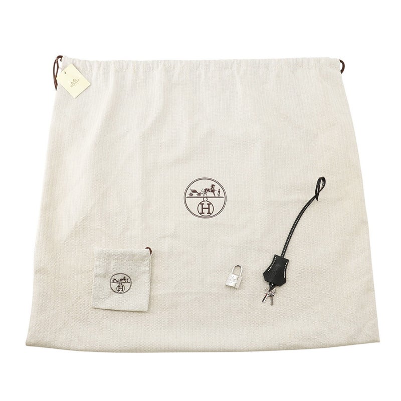 エルメス ボリード リラックス 35 ブラック/シルバー金具 エプソンスープル X刻印 HERMES 黒
