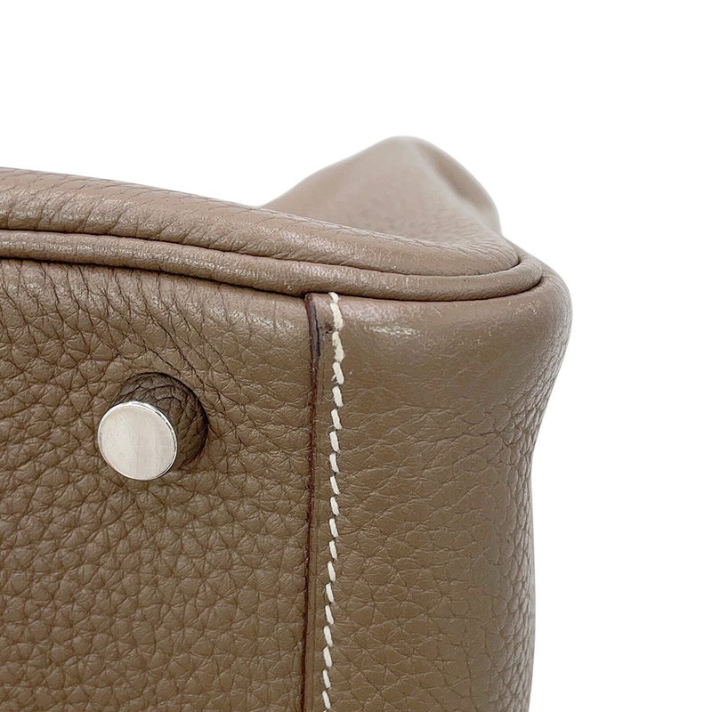 エルメス ハンドバッグ リンディ26 エトゥープ/シルバー金具 トリヨンクレマンス □N刻印 HERMES 2wayショルダーバッグ