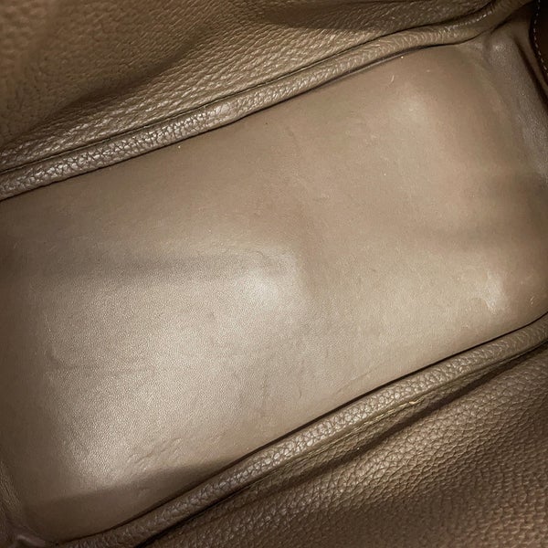 エルメス ハンドバッグ リンディ26 エトゥープ/シルバー金具 トリヨンクレマンス □N刻印 HERMES 2wayショルダーバッグ