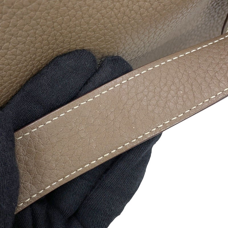 エルメス ハンドバッグ リンディ26 エトゥープ/シルバー金具 トリヨンクレマンス □N刻印 HERMES 2wayショルダーバッグ