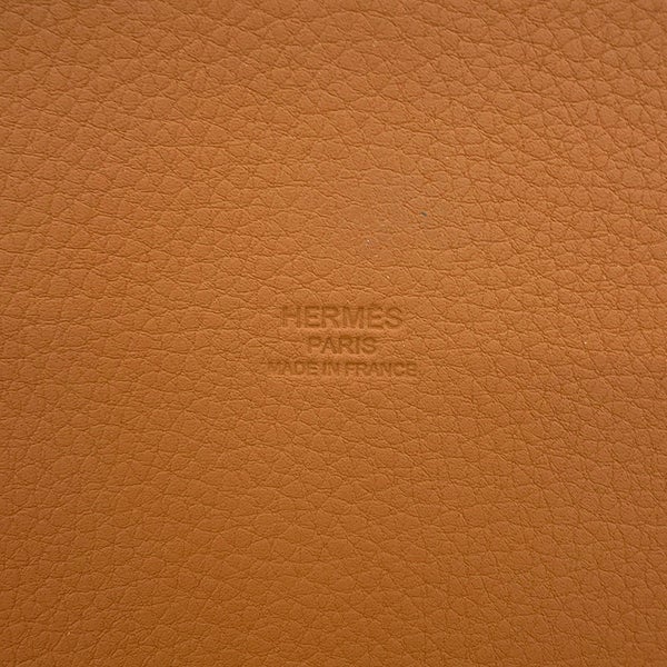 エルメス ボトルバスケット パーク ゴールド 柳材/トリヨン・リス HERMES ワイングラス付き
