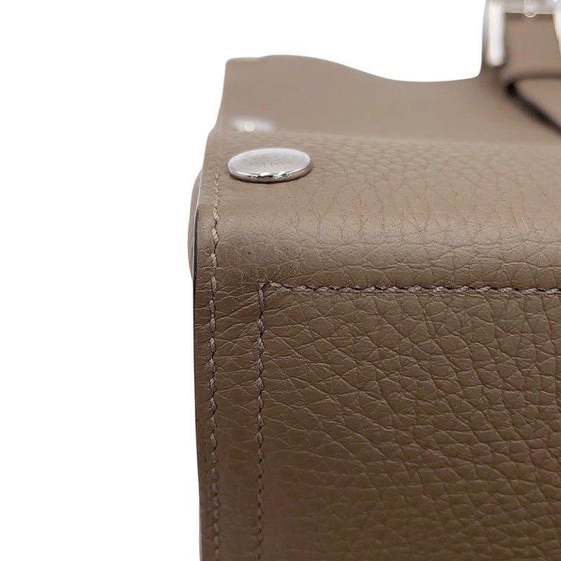 エルメス ハンドバッグ サックベロ エトゥープ/シルバー金具 トリヨンクレマンス HERMES バッグ