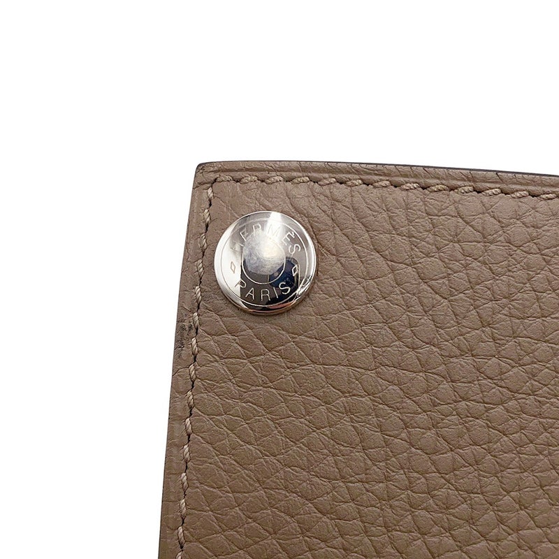 エルメス ハンドバッグ サックベロ エトゥープ/シルバー金具 トリヨンクレマンス HERMES バッグ
