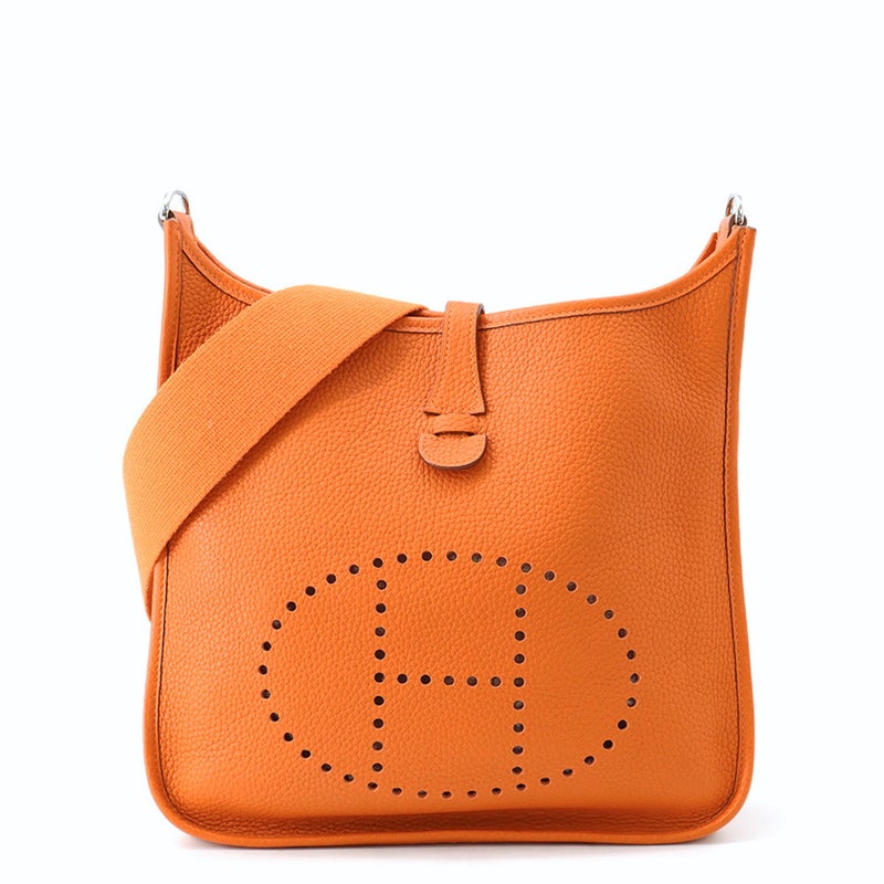 エルメス ショルダーバッグ エブリン1 PM オレンジ/シルバー金具 トリヨンクレマンス □J刻印 HERMES