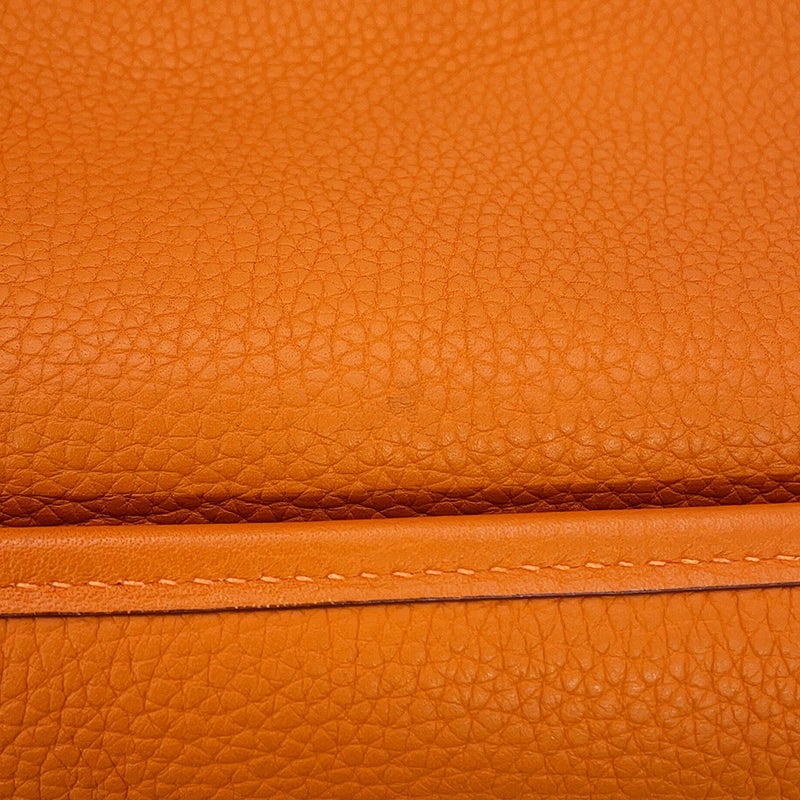 エルメス ショルダーバッグ エブリン1 PM オレンジ/シルバー金具 トリヨンクレマンス □J刻印 HERMES