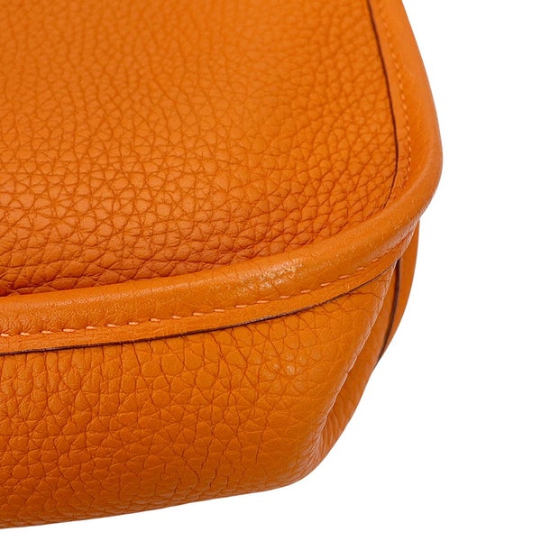 エルメス ショルダーバッグ エブリン1 PM オレンジ/シルバー金具 トリヨンクレマンス □J刻印 HERMES